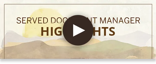 Served Document Manager Highlights - An intelligent front door for everything that arrives