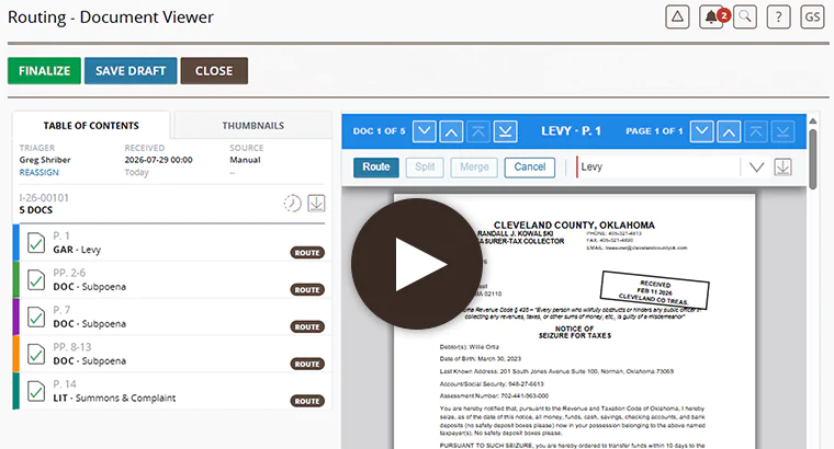 Served Document Manager — watch the overview video